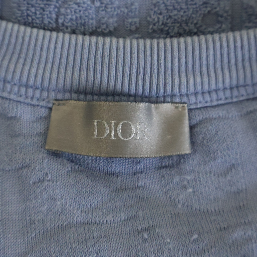 DIOR(ディオール) 21SS OBLIQUE LOGO S/S TEE オブリーク ロゴ 半袖カットソーTシャツ ブルー 113J592A0S14
