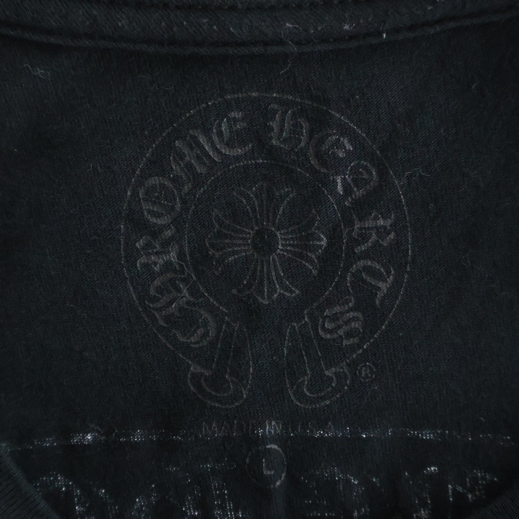 CHROME HEARTS(クロムハーツ) MLTCOL CEM CRS TEE マルチセメタリークロスプリント クルーネック半袖Tシャツ ショートスリーブカットソー ブラック