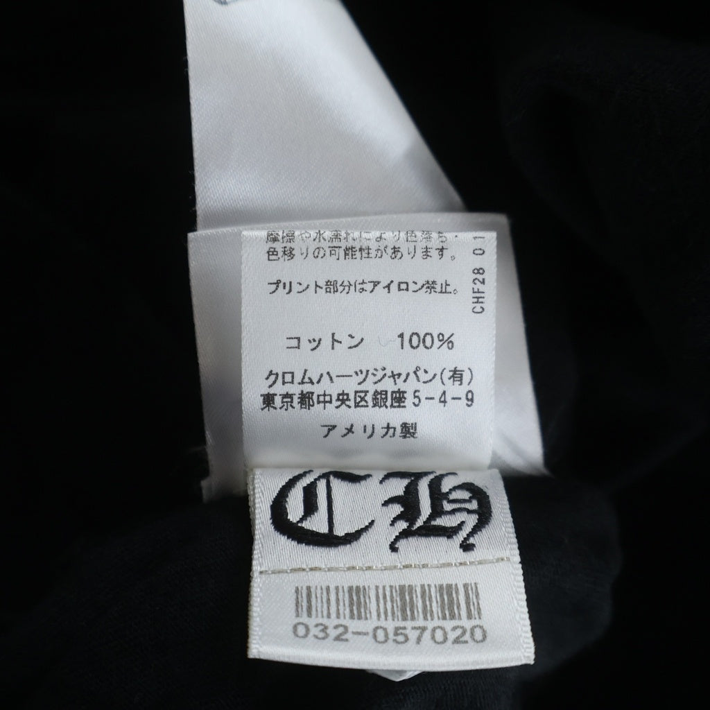 CHROME HEARTS(クロムハーツ) MLTCOL CEM CRS TEE マルチセメタリークロスプリント クルーネック半袖Tシャツ ショートスリーブカットソー ブラック