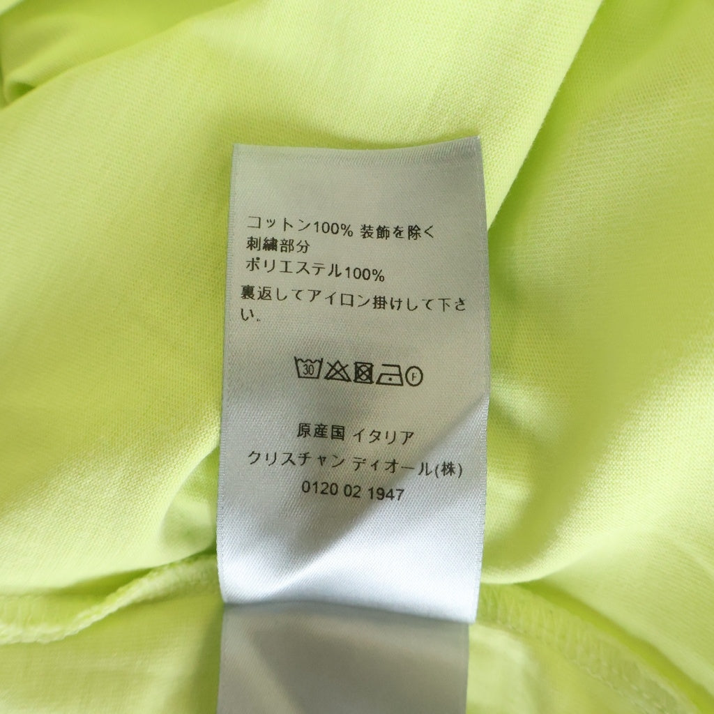DIOR(ディオール) 23AW Logo Embroidered Over Sized TEE 刺繍ロゴ オーバーサイズ 半袖カットソーTシャツ ライトグリーン 393J696E0847