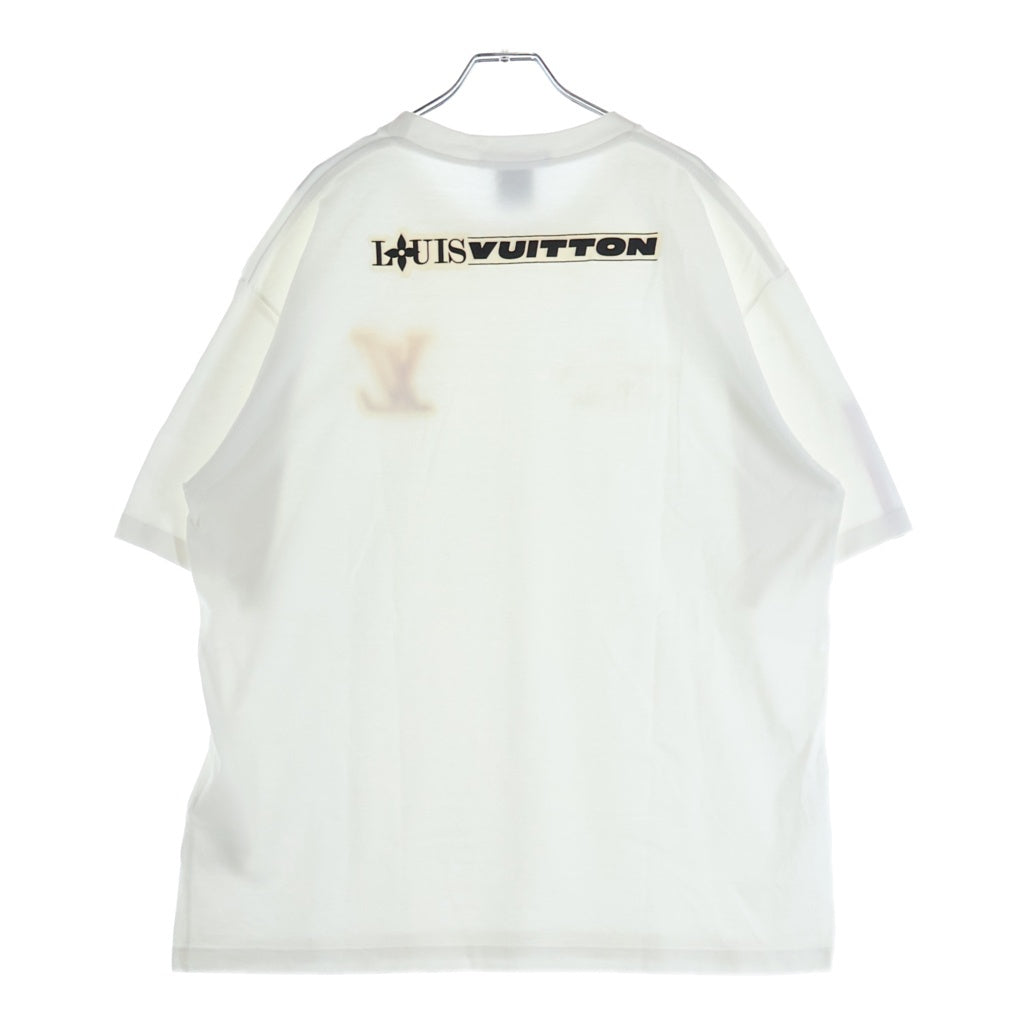 LOUIS VUITTON(ルイヴィトン) 24AW ×NBA LOGO EMBROIDERED S/S TEE 刺繍ロゴ 半袖カットソーTシャツ ホワイト RM242MH NPG HRY53W