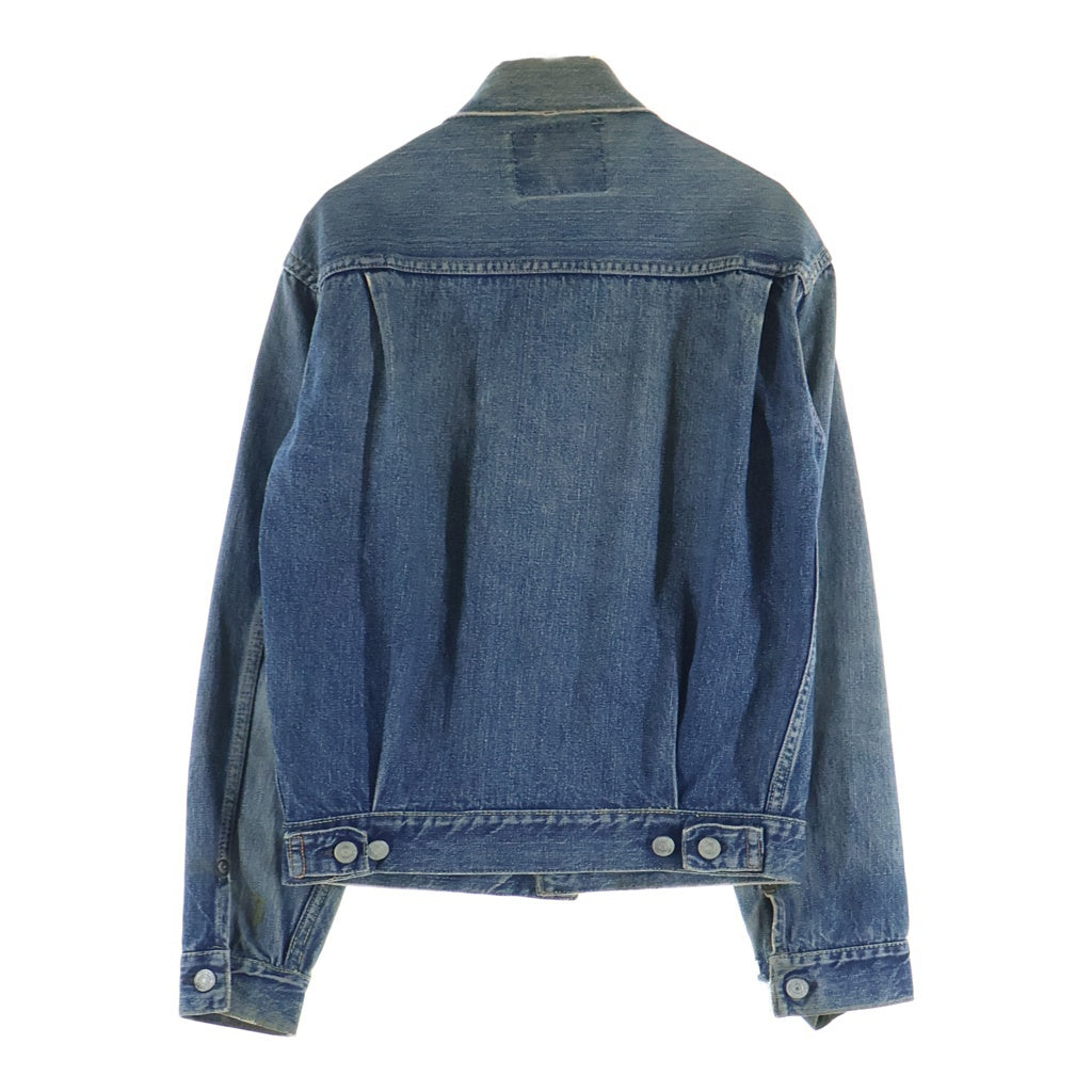 Levi's(リーバイス) 50S 507XX 2nd BIG E 紙パッチ ボタン裏無刻印 両面タブ 均等V レインボーステッチ デニムジャケット インディゴ