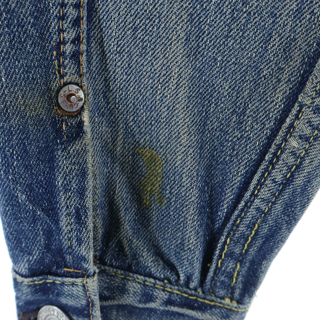 Levi's(リーバイス) 50S 507XX 2nd BIG E 紙パッチ ボタン裏無刻印 両面タブ 均等V レインボーステッチ デニムジャケット インディゴ