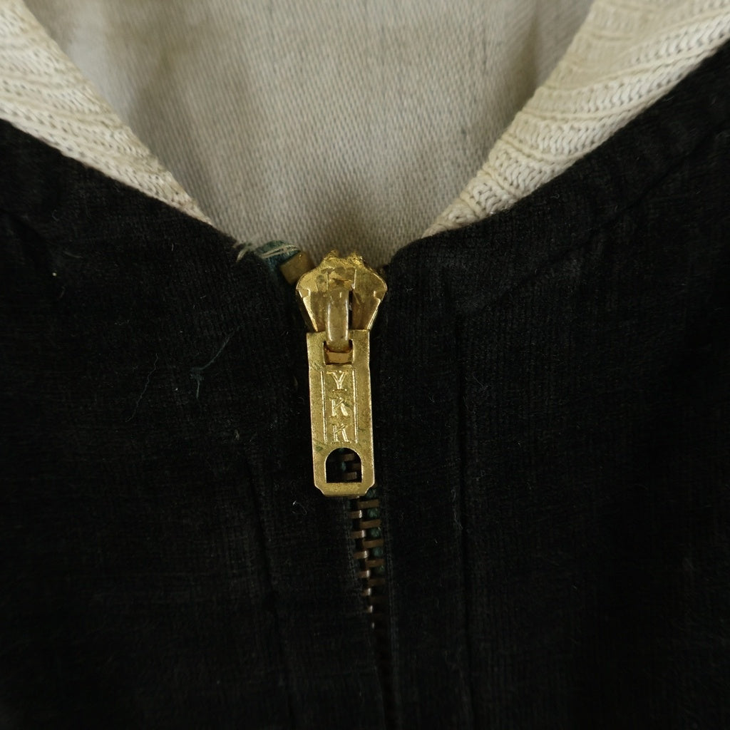 VINTAGE(ヴィンテージ) 50S SOUVENIR JACKET 別珍 リバーシブル スカジャン 龍 虎 鷲 バタフライジップ YKK ブラック/ホワイト
