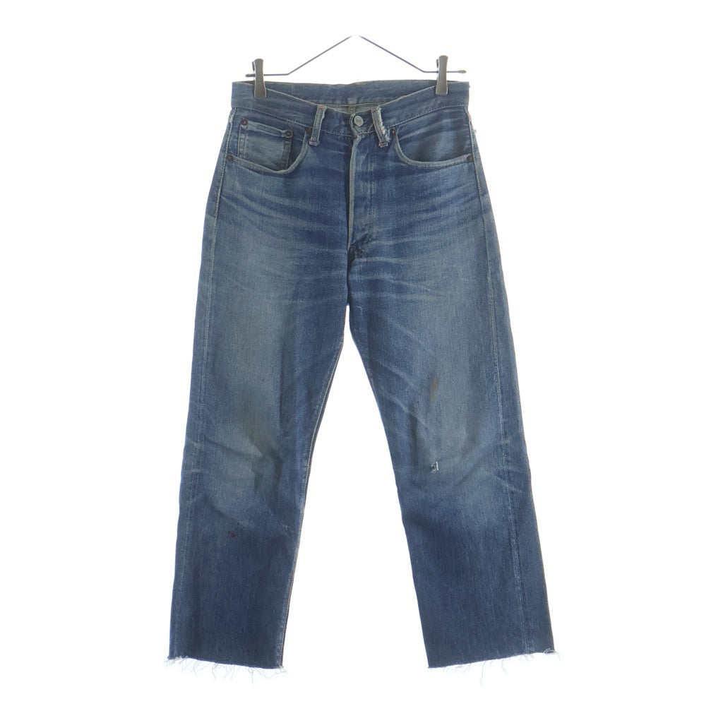 Levi's(リーバイス) 50-60S 501XX 紙パッチギャラ入り BIG E ボタン裏刻印K 両面タブ オフセット オフセット 足長R インディゴ