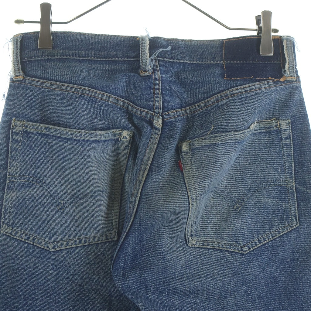 Levi's(リーバイス) 50-60S 501XX 紙パッチギャラ入り BIG E ボタン裏刻印K 両面タブ オフセット オフセット 足長R インディゴ