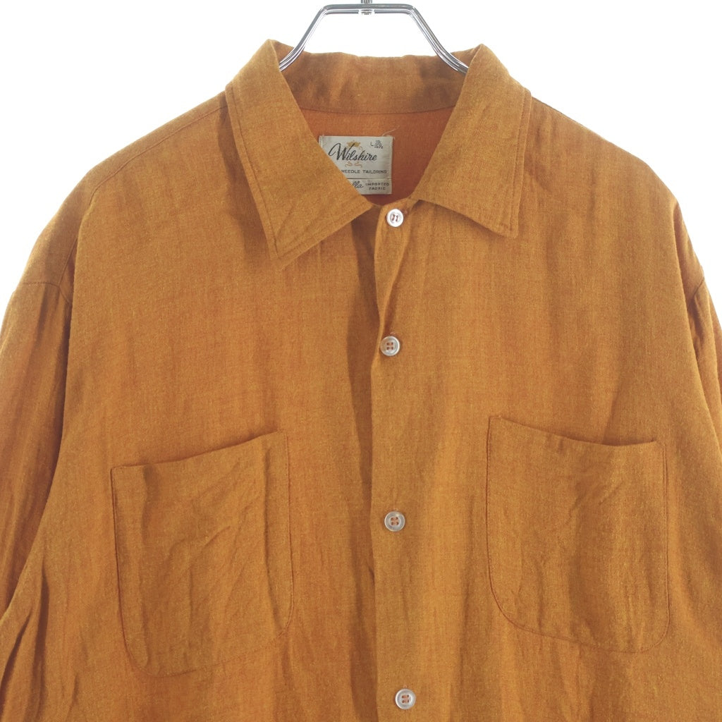 VINTAGE(ヴィンテージ) 60S Wilshire (ウィルシャー)RAYON OPEN COLOR L/S SHIRT レーヨン オープンカラーシャツ マスタード