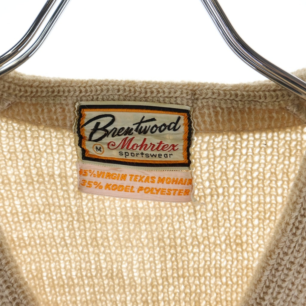 VINTAGE(ヴィンテージ) 60S Brentwood Mohrtex Sportswear (ブレントウッド モーテックス スポーツウェア) MOHAIR MIX CARDIGAN モヘア混カーディガン ベージュ