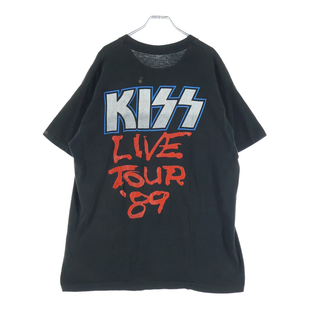 VINTAGE(ヴィンテージ) 80S KISS NO MAKE TEE キス ノーメイク 半袖カットソーTシャツ ブラック