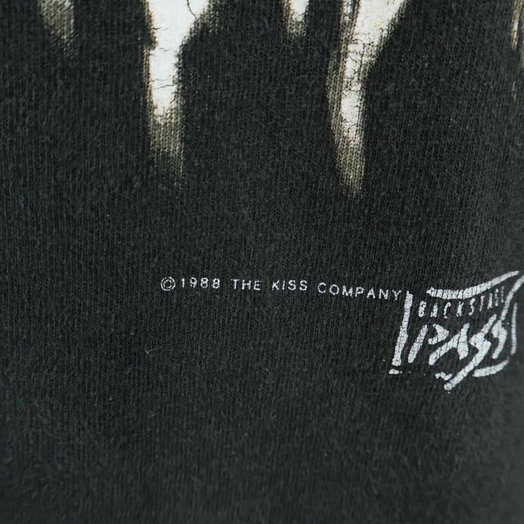 VINTAGE(ヴィンテージ) 80S KISS NO MAKE TEE キス ノーメイク 半袖カットソーTシャツ ブラック