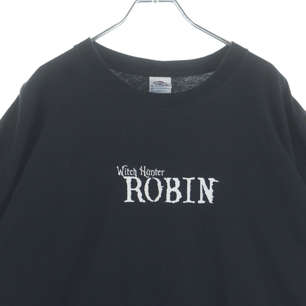 VINTAGE(ヴィンテージ) 00S WITCH HUNTER ROBIN ウィッチ ハンター ロビン アニメ 半袖Tシャツ カットソー ブラック