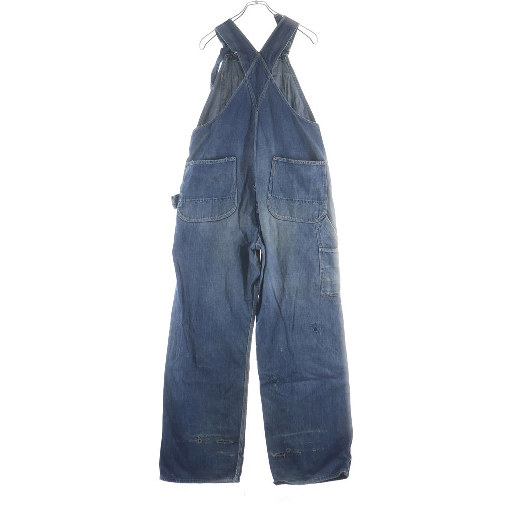 BIGMAC(ビッグマック) 30-40S SAFE T FLAP SANFORIZE DENIM OVER ALL デニム オーバーオール インディゴ