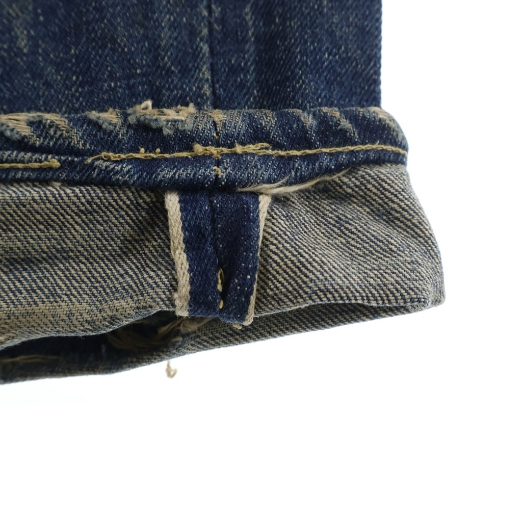 Levi's(リーバイス) 40S VINTAGE SS503XXB WW2 大戦モデル 革パッチ ボタン裏刻印 Vステッチ 隠しリベット 通常R ボタンフライ デニムパンツ インディゴ