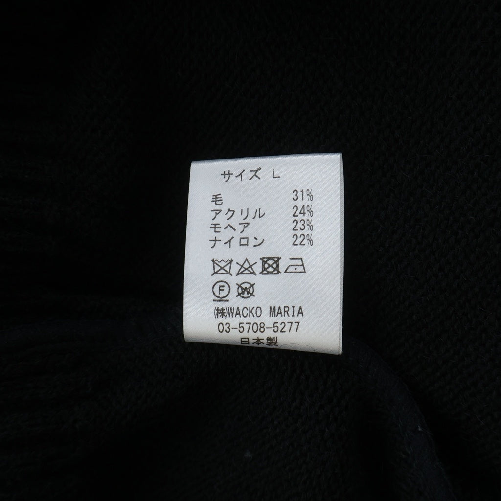 WACKO MARIA(ワコマリア) THE GUILTYPARTIES PARADISE PREMIUM MOHAIR KNIT CARDIGAN プレミアム モヘア ニット カーディガン ブラック