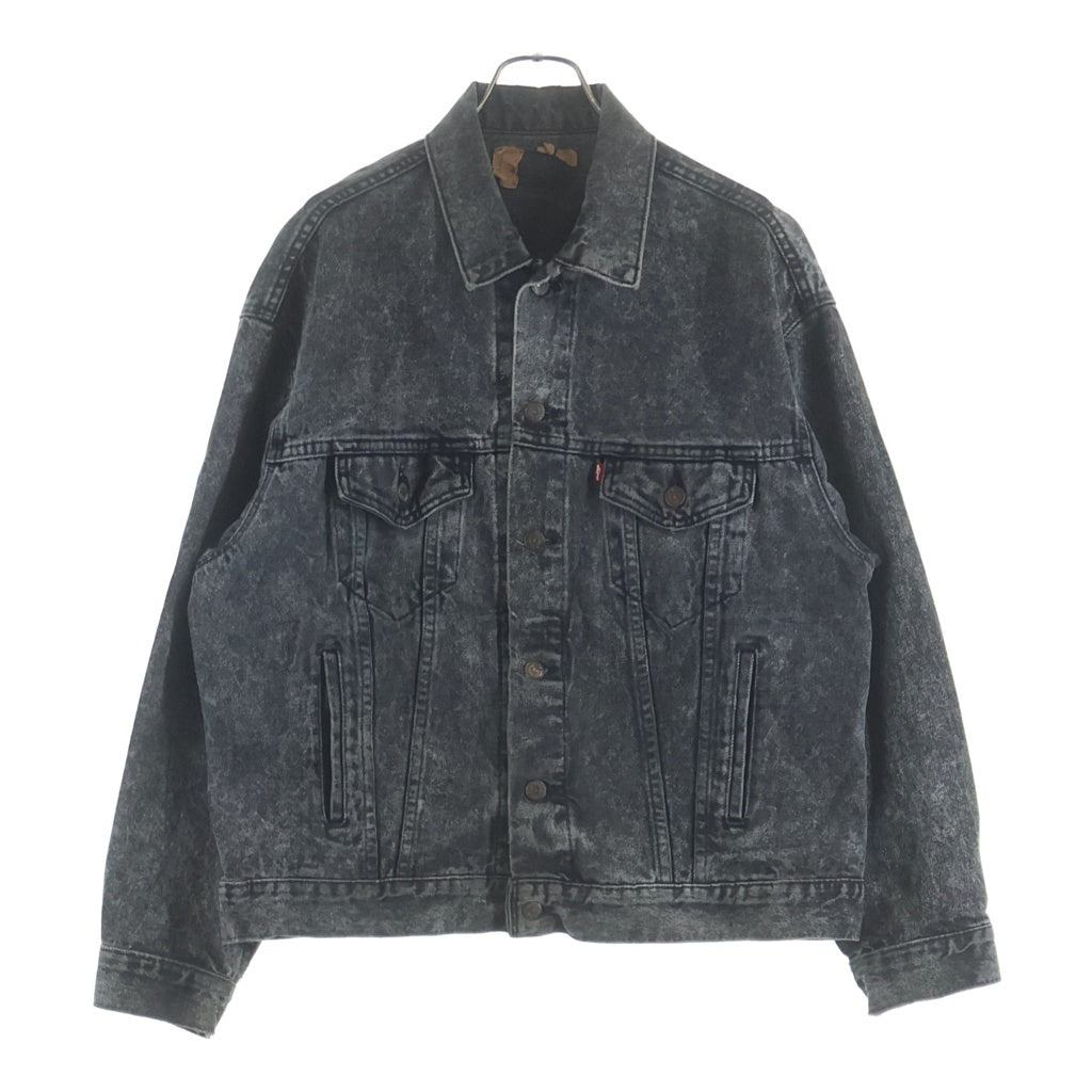 Levi's(リーバイス) 80S 70507-0253 ボタン裏523 スモールe USA製 デニムトラッカー ジャケット ブラック
