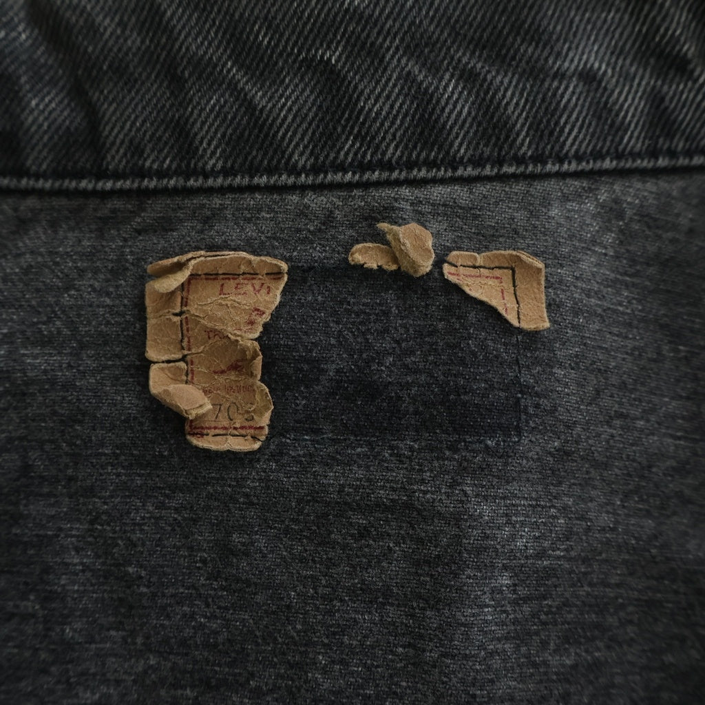 Levi's(リーバイス) 80S 70507-0253 ボタン裏523 スモールe USA製 デニムトラッカー ジャケット ブラック