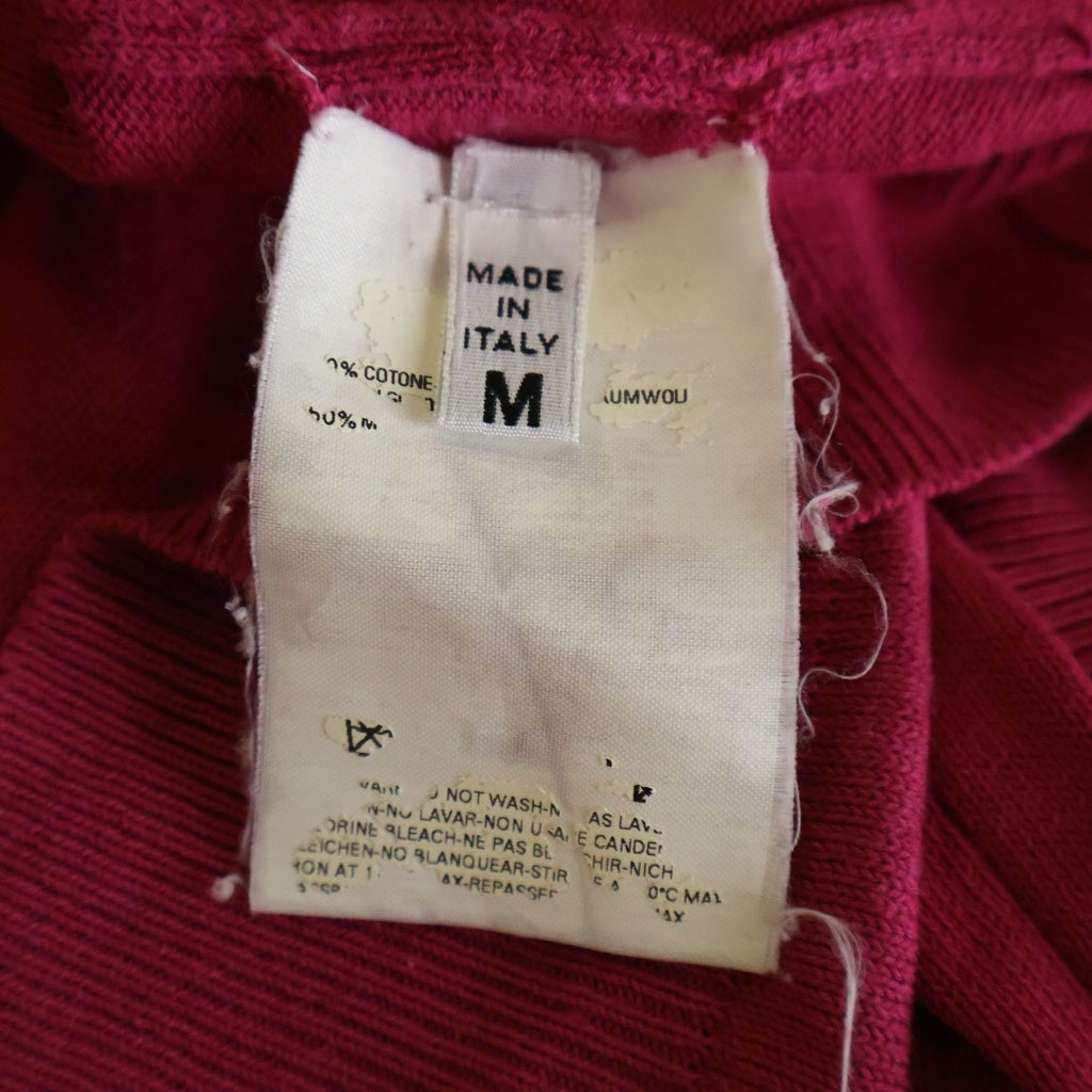 Maison Margiela(メゾンマルジェラ) COTTON SNAP BUTTON CARDIGAN コットン スナップ ボタン カーディガン ピンク レディース