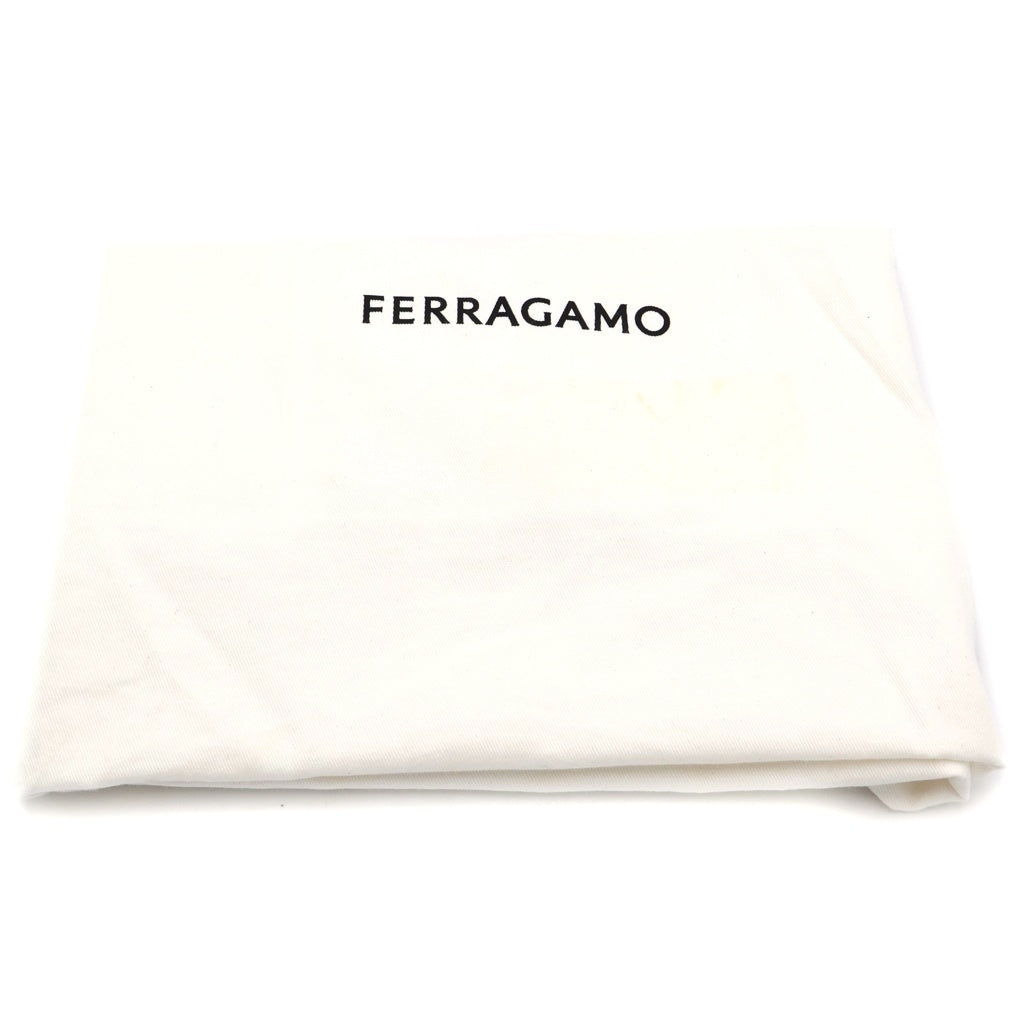 FERRAGAMO(フェラガモ) Hug ソフト バイカラー ワンショルダーバッグ(M) ブラウン/レッド レディース