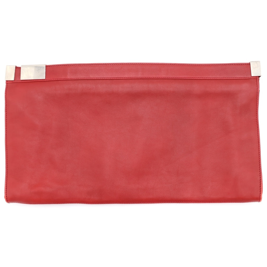 Maison Margiela(メゾンマルジェラ) 12AW CLUTCH BAG 11 スライドジップ クラッチバッグ 02CA/2012/12153-2012 02 S36WF0111 レッド レディース