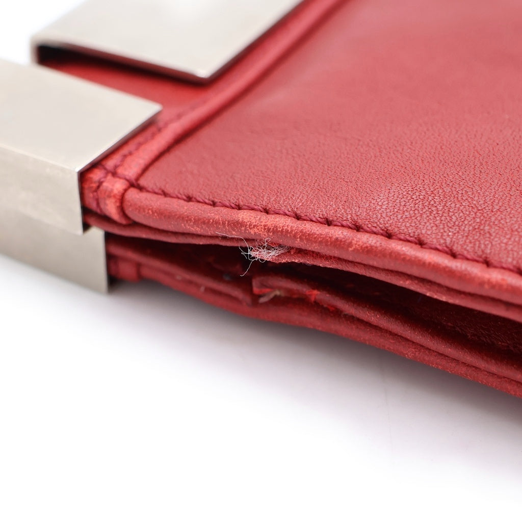 Maison Margiela(メゾンマルジェラ) 12AW CLUTCH BAG 11 スライドジップ クラッチバッグ 02CA/2012/12153-2012 02 S36WF0111 レッド レディース