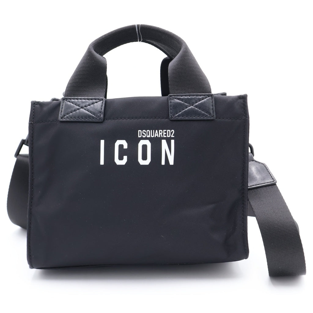 DSQUARED2(ディースクエアード) 2WAYICON MINI SHOULDER BAG アイコン ミニ ショルダーバッグ ブラック レディース