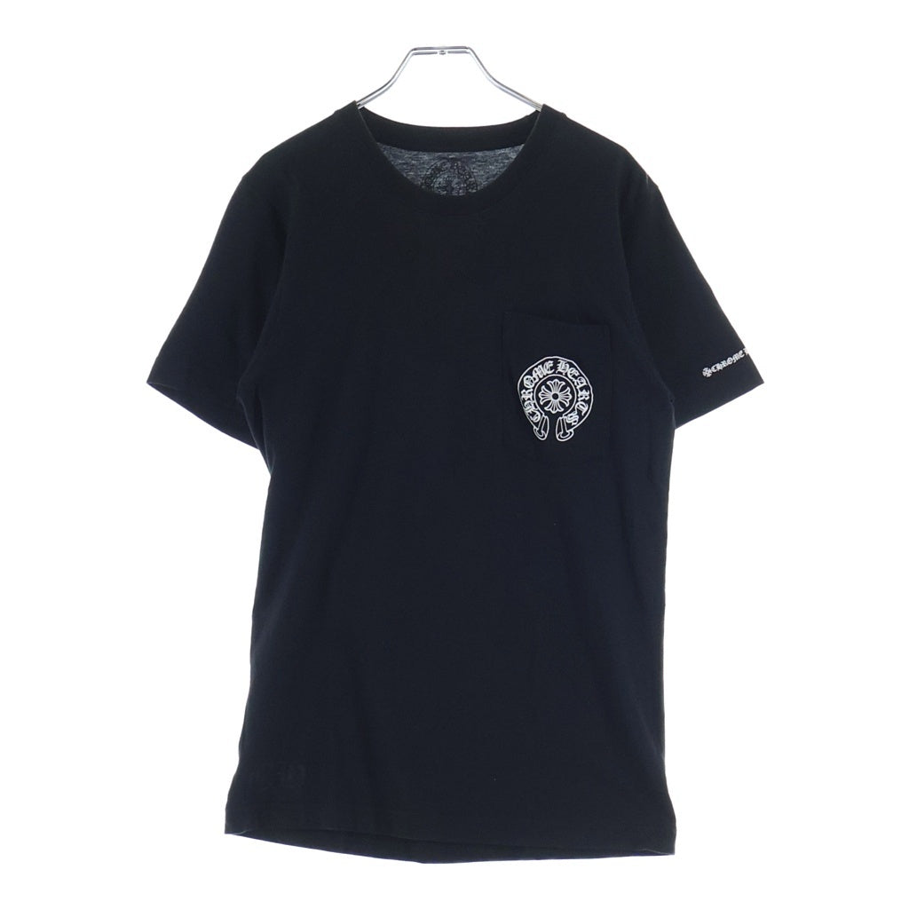 CHROME HEARTS(クロムハーツ) 25SS HORSESHOE POCKET S/S TEE ホースシュー ポケット 半袖Tシャツ カットソー ブラック