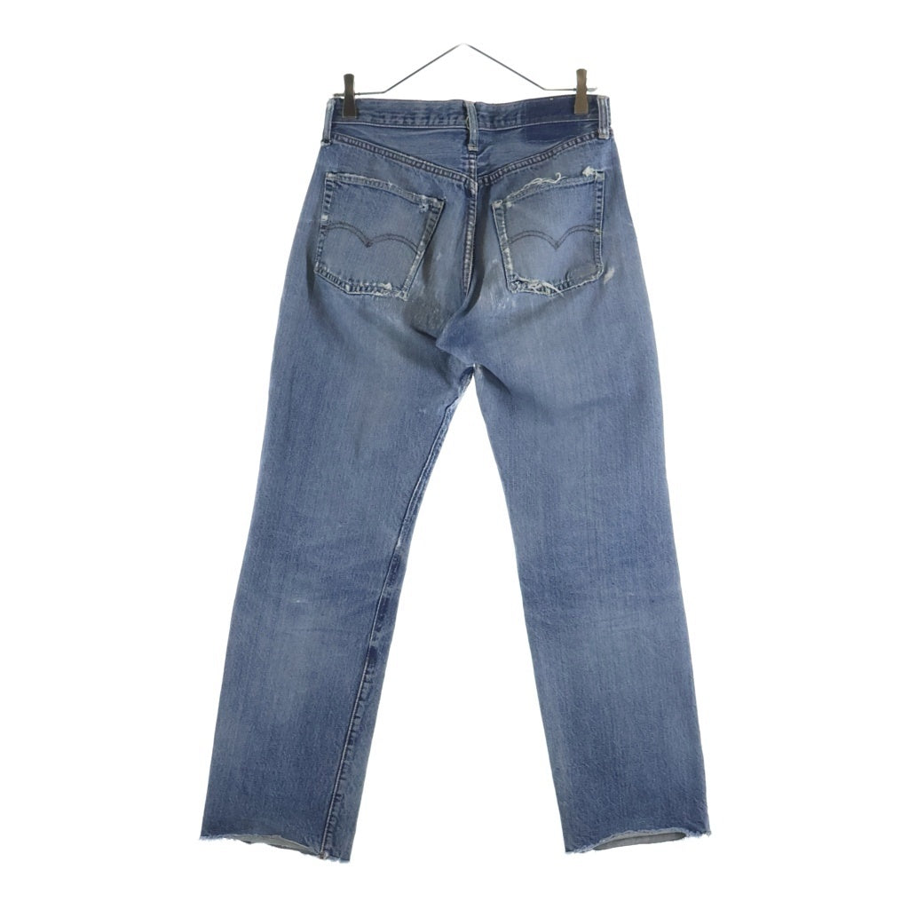 Levi's(リーバイス) 70S BIG E 後期 フライボタン裏刻印E 足長R 並行ステッチ レインボーステッチ デニムパンツ インディゴ