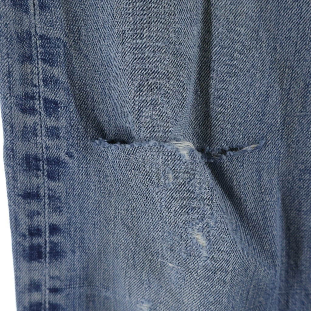 Levi's(リーバイス) 70S BIG E 後期 フライボタン裏刻印E 足長R 並行ステッチ レインボーステッチ デニムパンツ インディゴ
