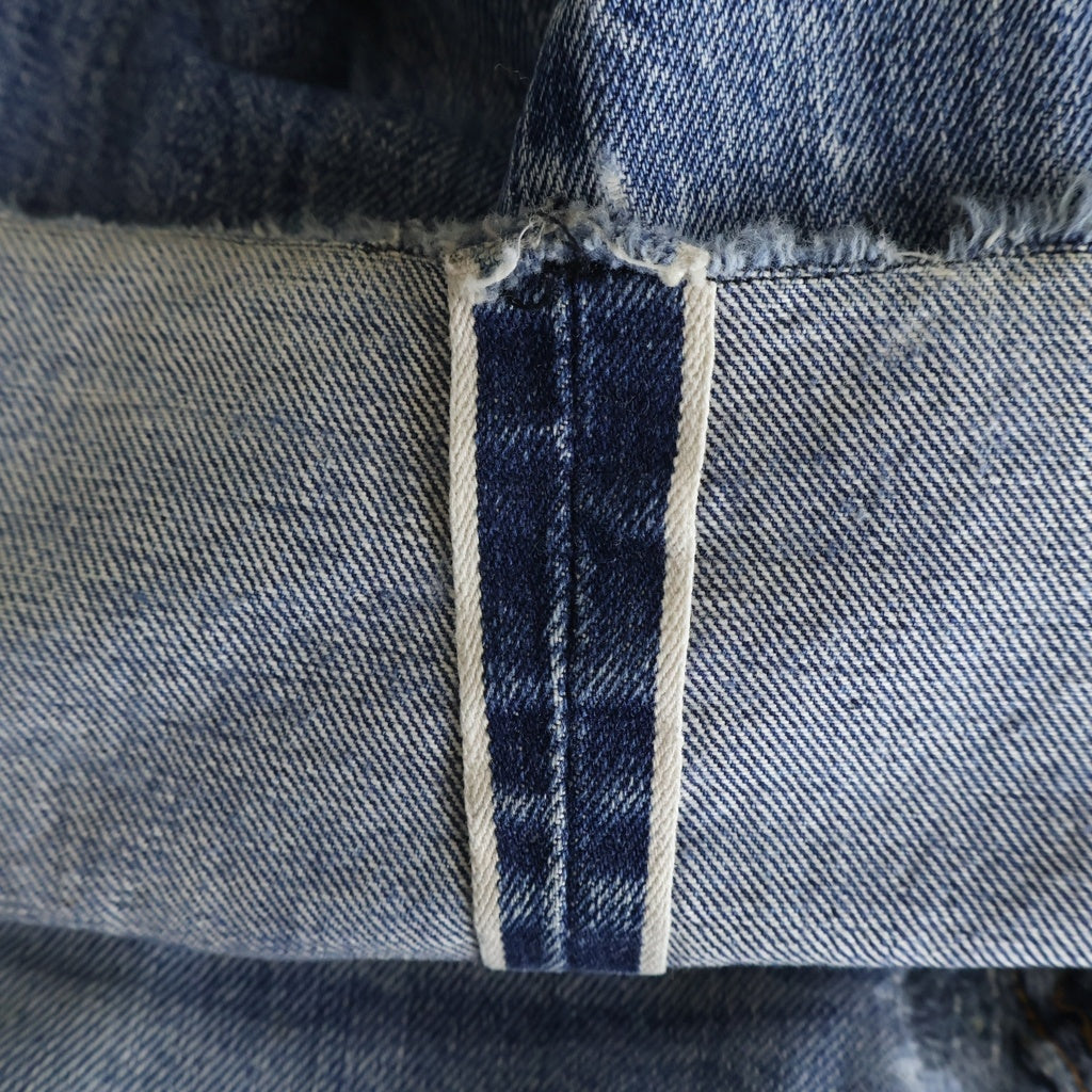 Levi's(リーバイス) 70S BIG E 後期 フライボタン裏刻印E 足長R 並行ステッチ レインボーステッチ デニムパンツ インディゴ