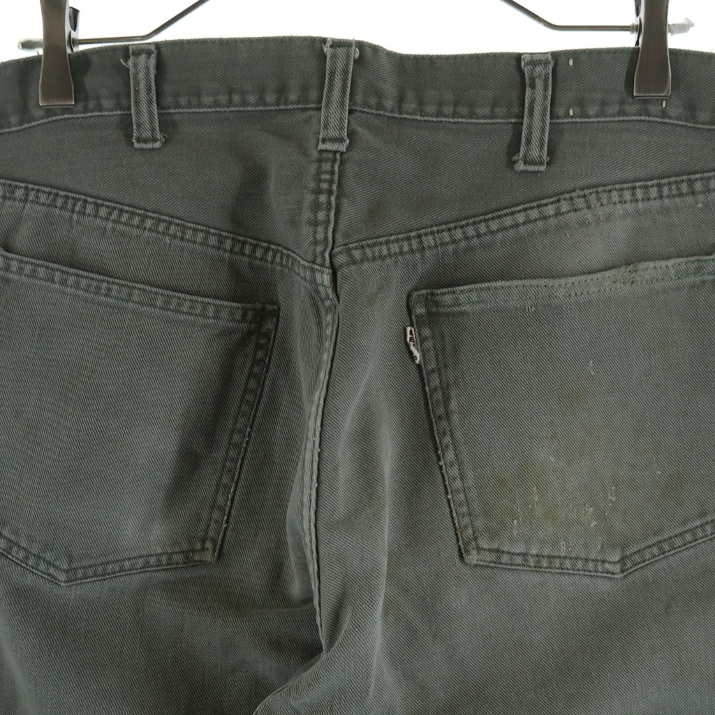 Levi's(リーバイス) 60S VINTAGE 800K BIG E GRIPPER ZIPPER ボタン裏B ヴィンテージ 白タブ ジップフライ コットン パンツ カツラギ カーキ