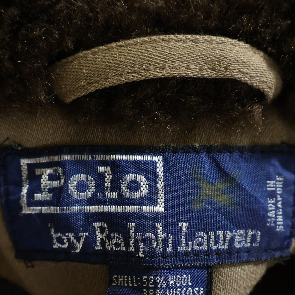 POLO RALPH LAUREN(ポロラルフローレン) FUR COLLAR SPORTS JACKET 襟ファー スポーツジャケット ベージュ