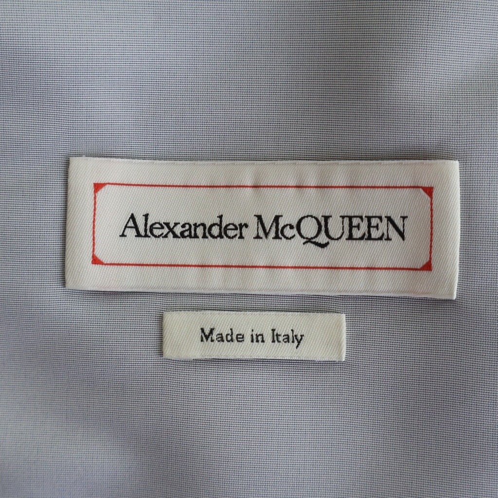 Alexander McQueen(アレキサンダーマックイーン) STORM SKY PRINT HOODED JACKET イタリア製 ダブルジップ 雲 スカイ プリント ナイロン フード ジャケット ブラック