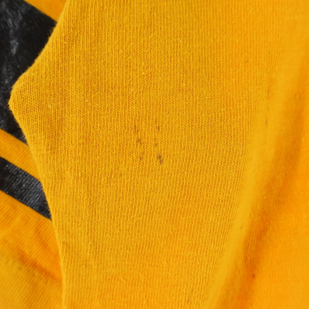 CHAMPION(チャンピオン) 60S RUNTAG FOOTBALL SHIRT ARMY BEAT NAVY C中ランタグ 染み込み 両面プリント フットボールシャツ イエロー/ブラック