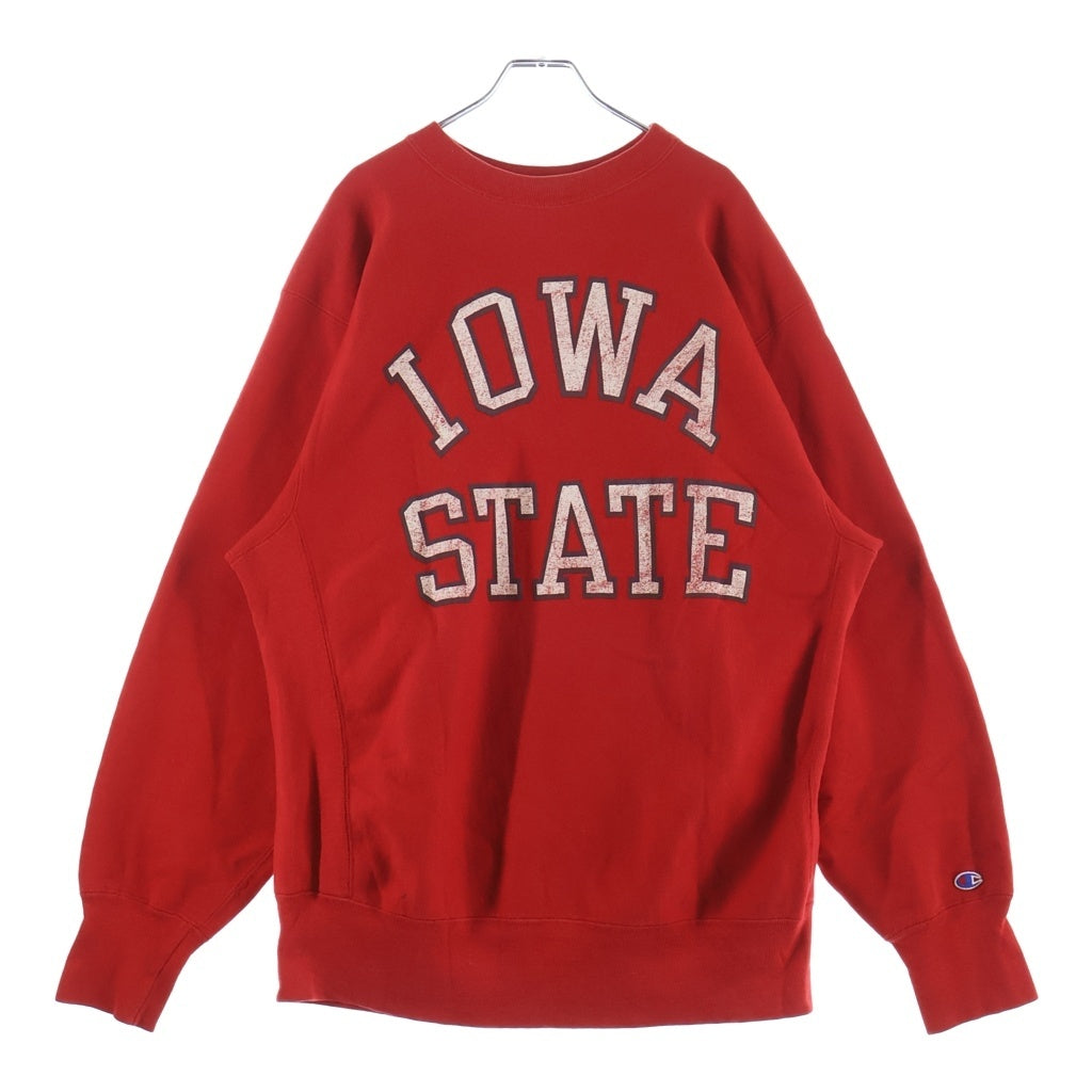 CHAMPION(チャンピオン) 80S REVERSE WEAVE IOWA STATE トリコタグ リバースウィーブ スウェット レッド