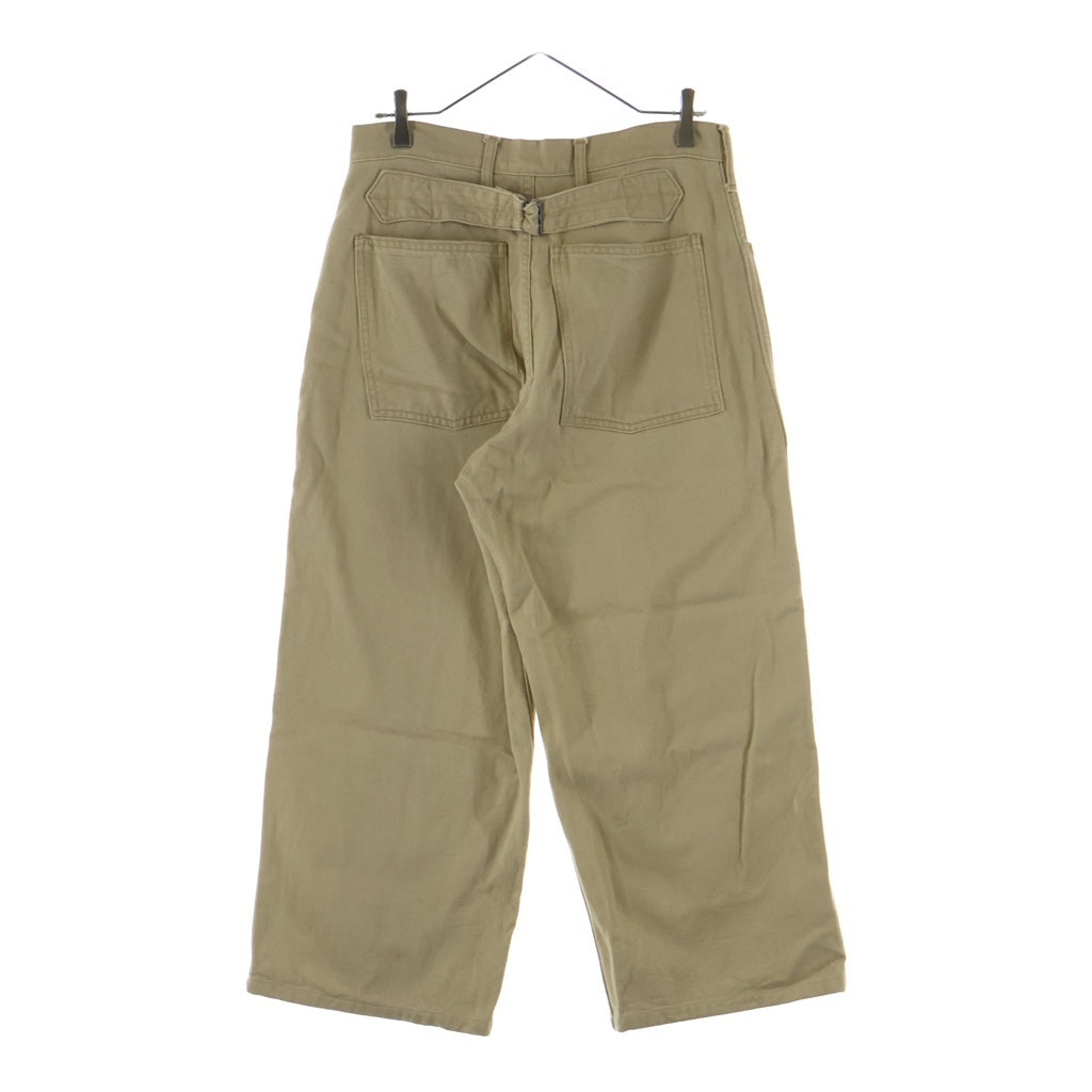RRL(ダブルアールエル) 90S 三ツ星タグ BUCKLE BACK BAKER PANTS USA製 バックルバック ベイカー ワイド パンツ ベージュ