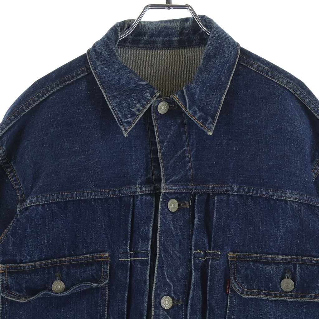 Levi's(リーバイス) 50S 507XX 2nd BIG E 両面タブ ボタン裏爪刻印 ハギ付き デニムトラッカージャケット インディゴ