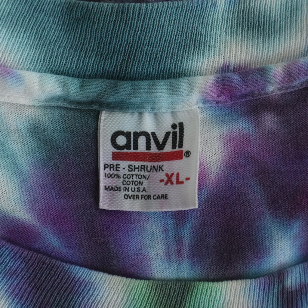VINTAGE(ヴィンテージ) 90S GRETEFUL DEAD 30 YEARS ANNIVERSARY TIE DYE L/S TEE グレイトフルデッド 30周年記念 総柄 長袖カットソーTシャツ マルチカラー