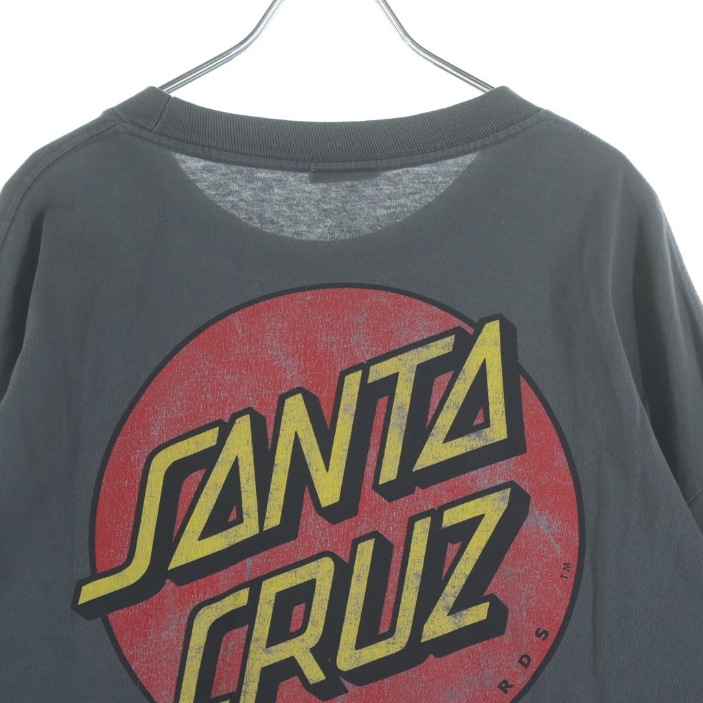 VINTAGE(ヴィンテージ) 90-00S SANTA CRUZ (サンタクルーズ) SKATEBOARDS L/S TEE NHSタグ 両面プリント スケート 長袖Tシャツ カットソー グレー