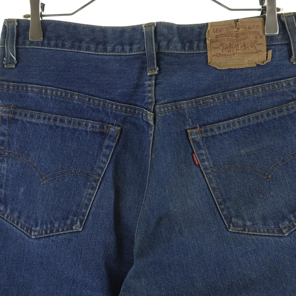 Levi's(リーバイス) 70-80S 517 66モデル スモールe ボタン裏刻印6 並行ステッチ 42TALON ジップフライ ブーツカット デニムパンツ インディゴ
