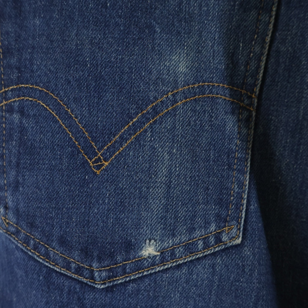 Levi's(リーバイス) 70S 646 BIG E FLARE DENIM PANTS ボタン裏刻印34 42TALON ジップフライ フレア デニムパンツ インディゴ
