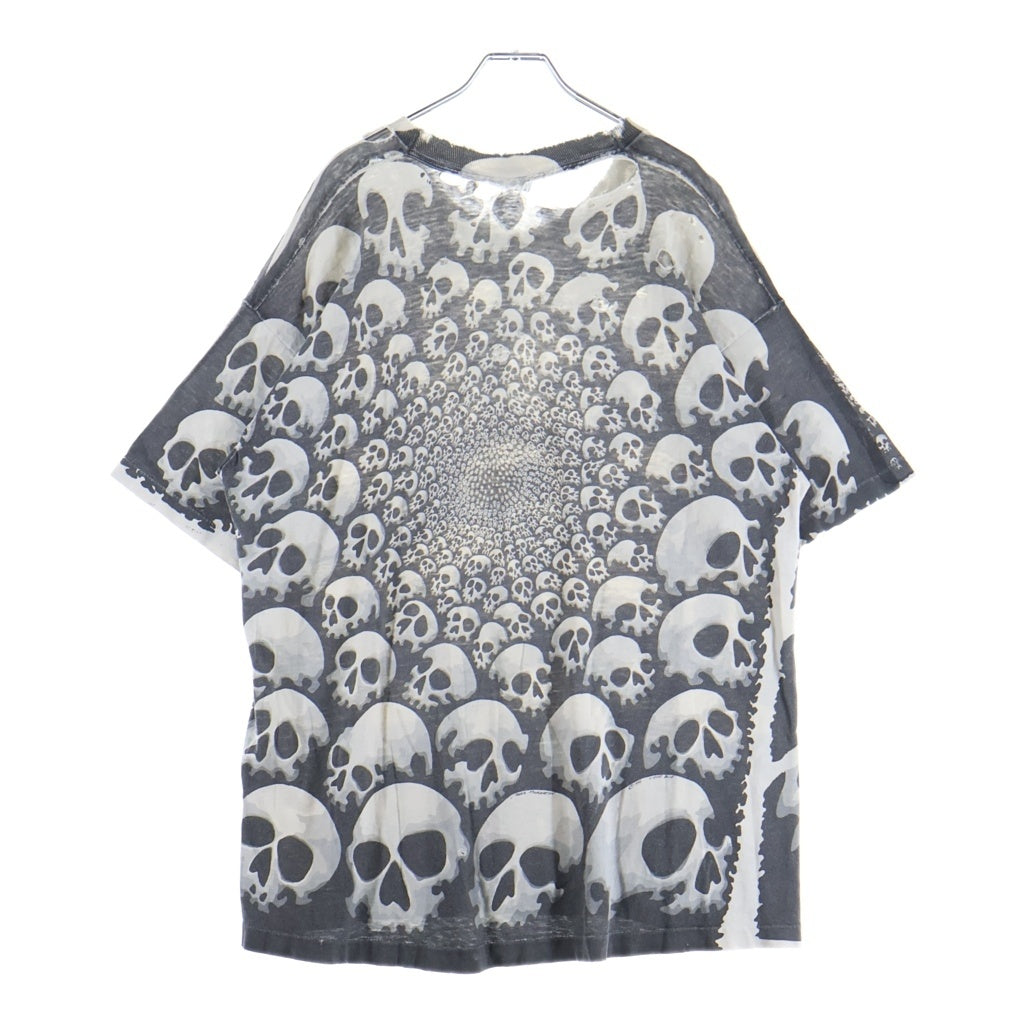 VINTAGE(ヴィンテージ) 90S SON OF SKULLS LIQUID BLUE スカル 両面プリント半袖カットソーTシャツ ブラック