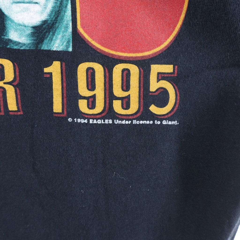 VINTAGE(ヴィンテージ) 90S EAGLES HELL FREEZES OVER WORLD TOUR 1995 イーグルス バンド ツアー 半袖Tシャツ カットソー ブラック
