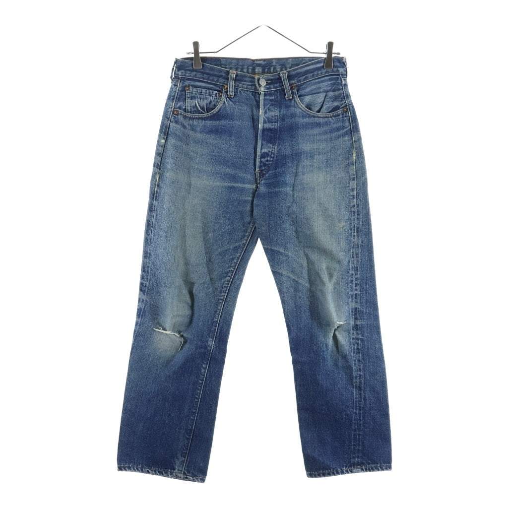 Levi's(リーバイス) 70S 501 BIG E 後期 不均等V 足長R ボタン裏刻印8 並行ステッチ デニムパンツ インディゴ