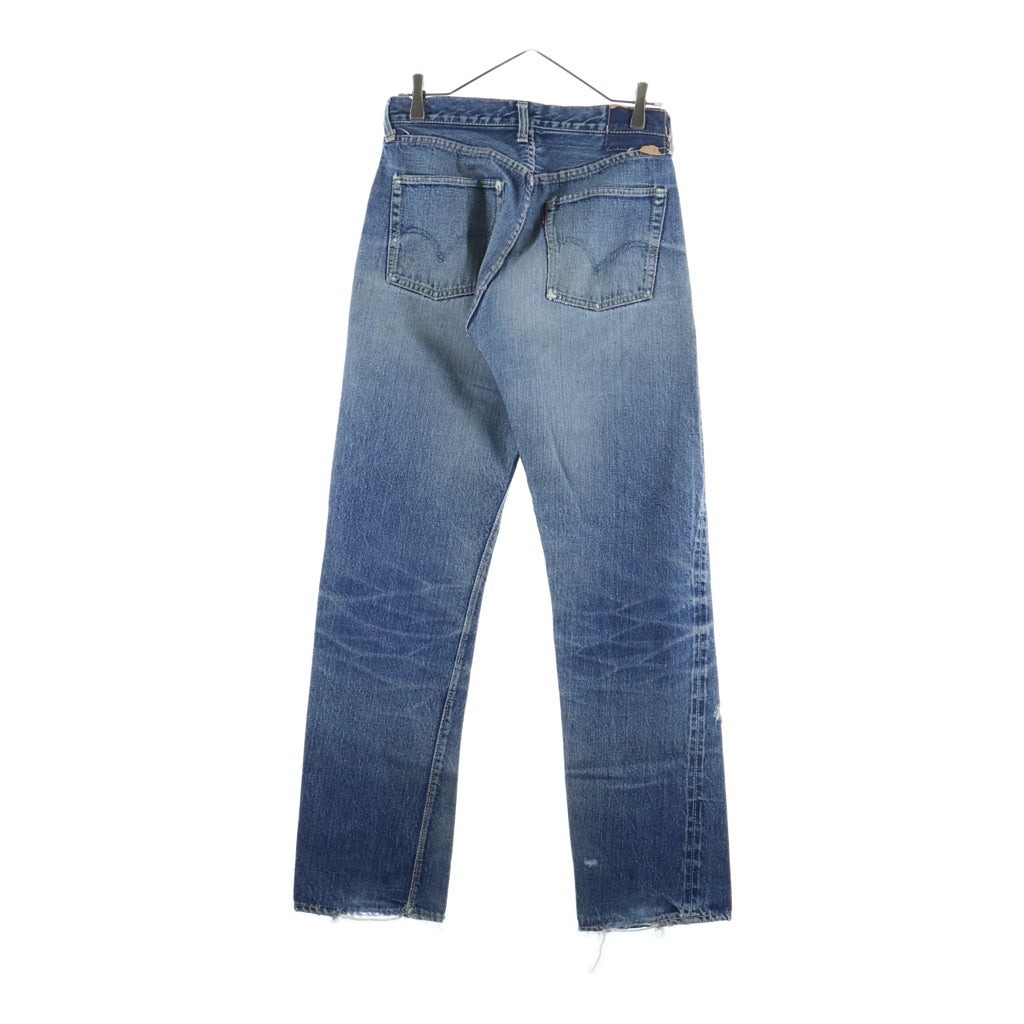 Levi's(リーバイス) 50-60S 501XX BIG E ギャラ入り Vステッチ 均等V 足長R ボタン裏無刻印 オフセット デニムパンツ インディゴ