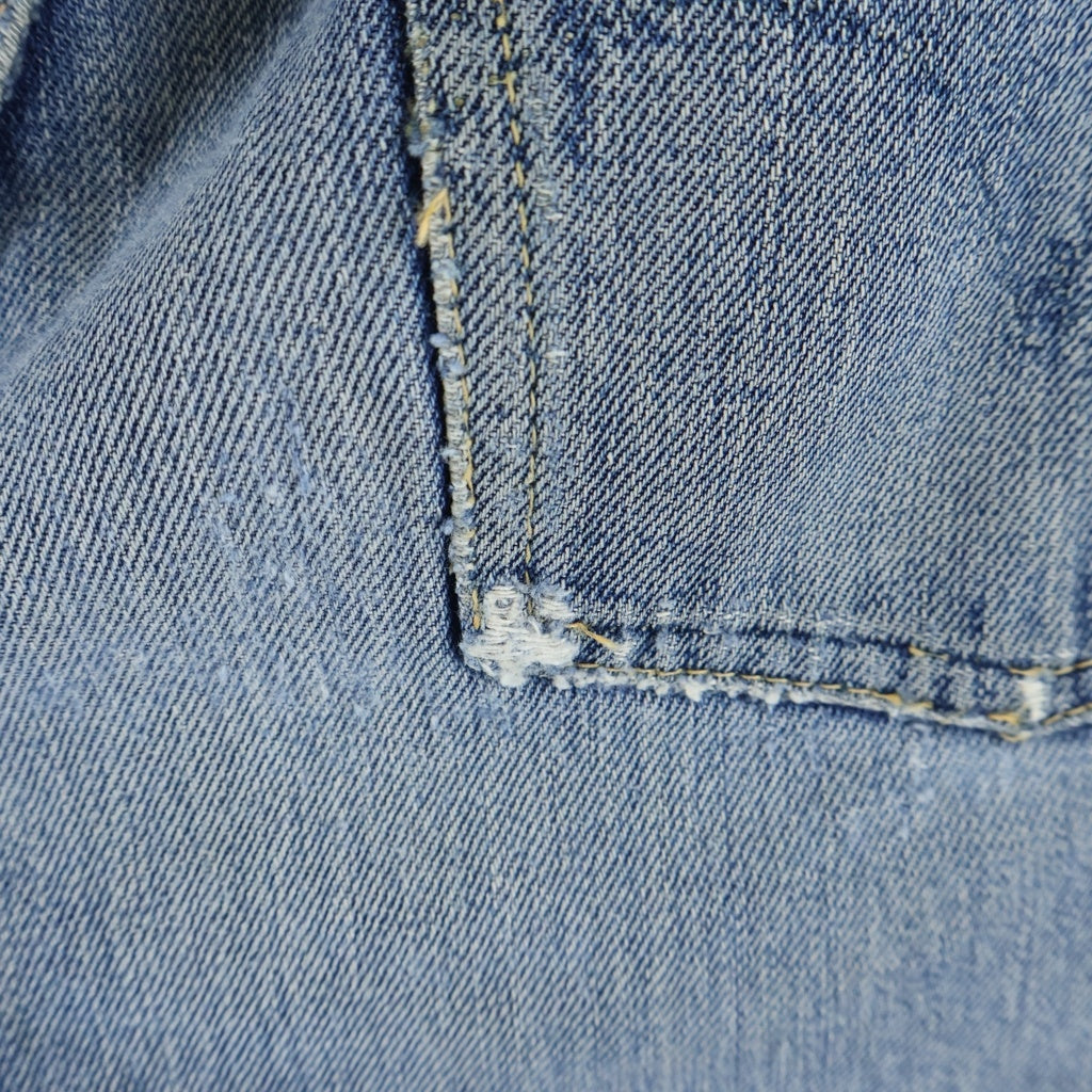 Levi's(リーバイス) 50-60S 501XX BIG E ギャラ入り Vステッチ 均等V 足長R ボタン裏無刻印 オフセット デニムパンツ インディゴ