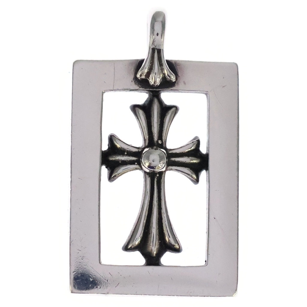 CHROME HEARTS(クロムハーツ) FRAMED OPEN BABY FAT フレームド オープン ベイビー ファット ネックレストップ シルバー -