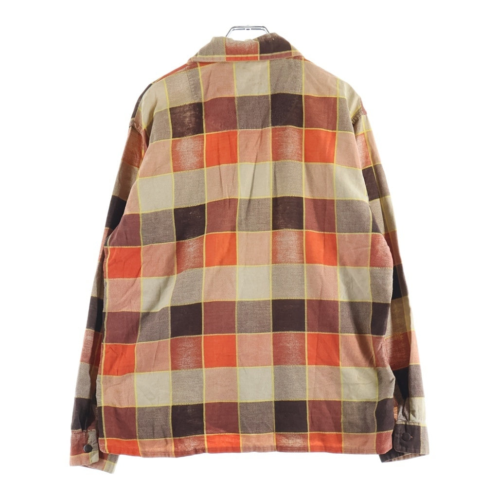 VINTAGE(ヴィンテージ) 60S BUD BERMA PRINTED FLANNEL SHIRT プリネル 長袖シャツ オレンジ