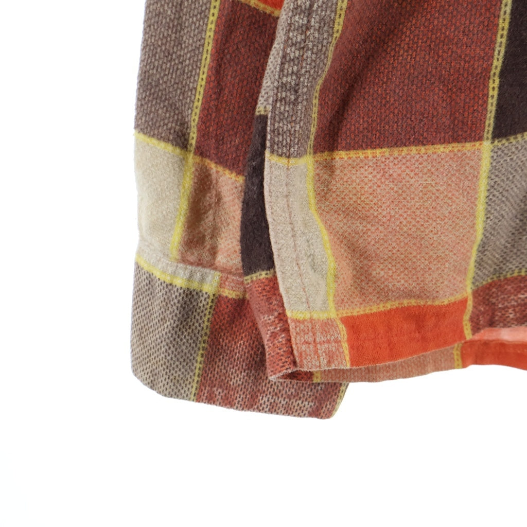 VINTAGE(ヴィンテージ) 60S BUD BERMA PRINTED FLANNEL SHIRT プリネル 長袖シャツ オレンジ