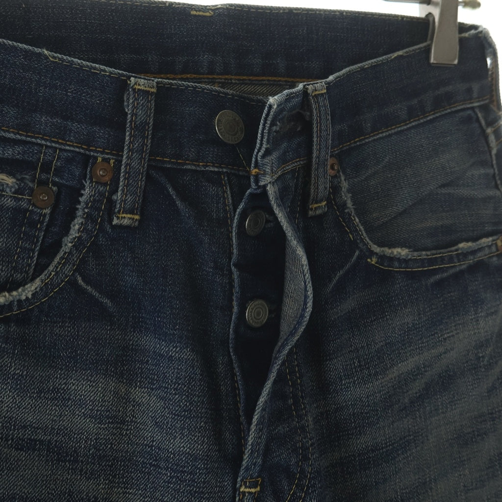Levi's(リーバイス) 66501 1966年モデル 復刻 BIG E ボタン裏無刻印 日本製 ボタンフライ デニムパンツ インディゴ 66501-0062 66501-0062
