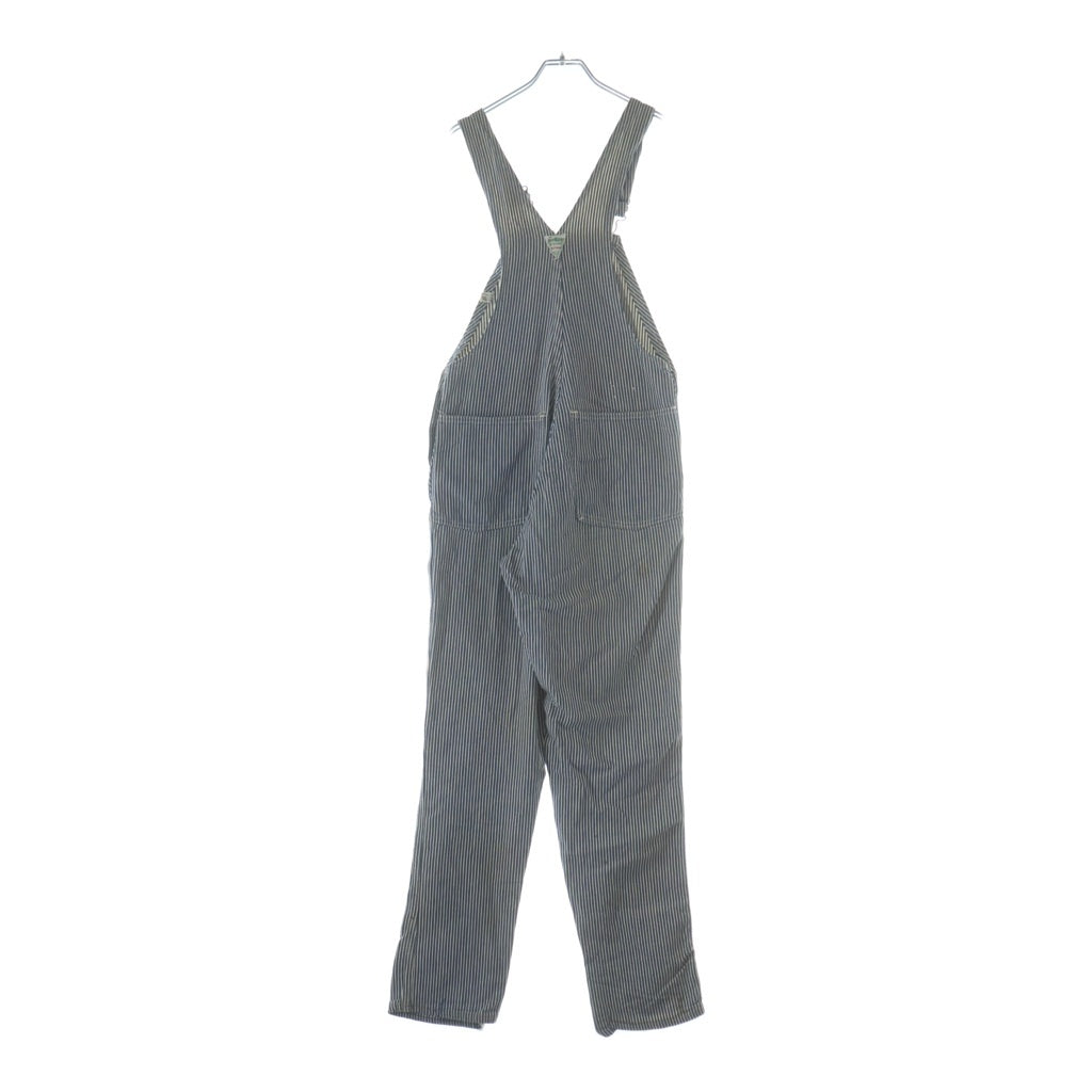 OSHKOSH(オシュコシュ) 60-70S VINTAGE HICKORY STRIPE OVERALL ヴィンテージ ボタン裏刻印15 ヒッコリー ストライプ オーバーオール ホワイト/ネイビー -